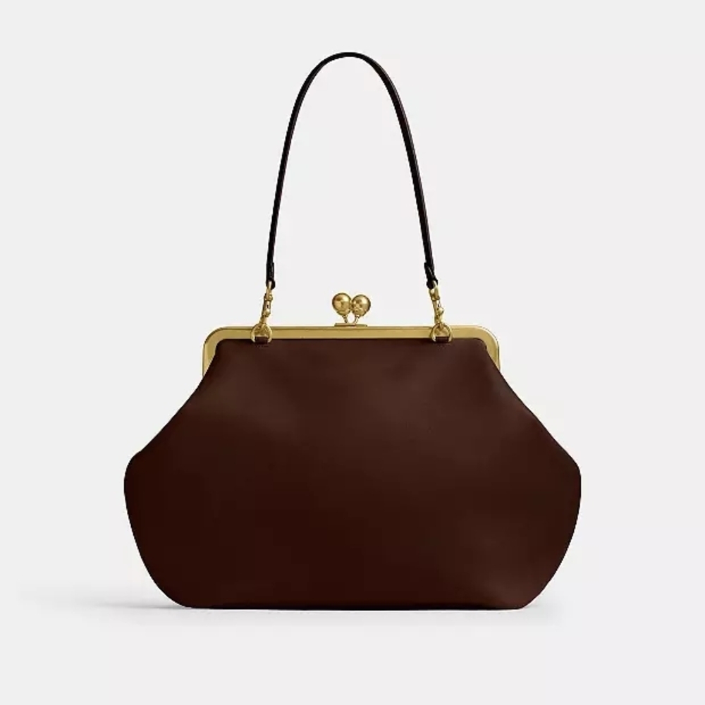 COACH Large Kisslock Frame Bag